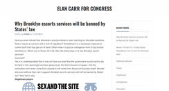Desktop Screenshot of elancarrforcongress.com